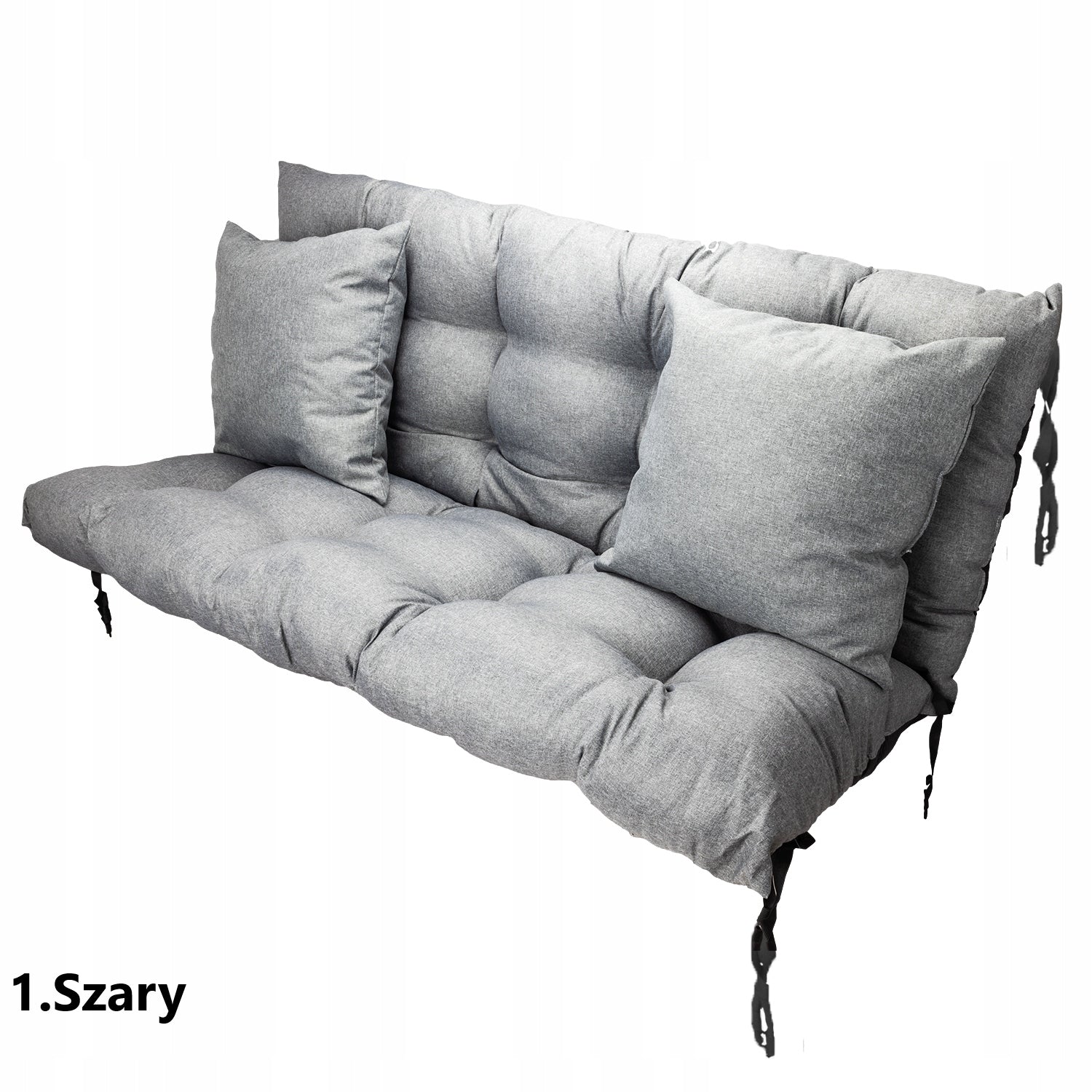 Garden Swing Cushion Ratan Bench 160x50x60+Freebie Cushions Grey Manufacturer code 609260695