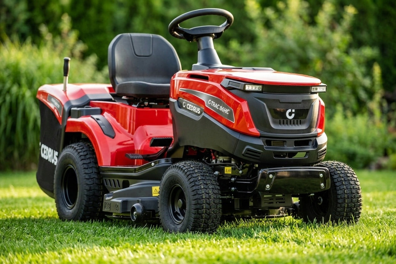 Garden Tractor Lawn Mower with Basket 245L CEDRUS C-TRAC-86HC Automatic 86 cm Packaging status original
