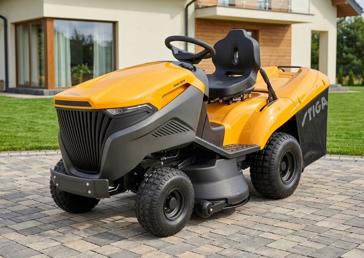 Garden Tractor with Basket STIGA Estate 798 W MAX 18 HP Automatic 98cm Set Packaging status original