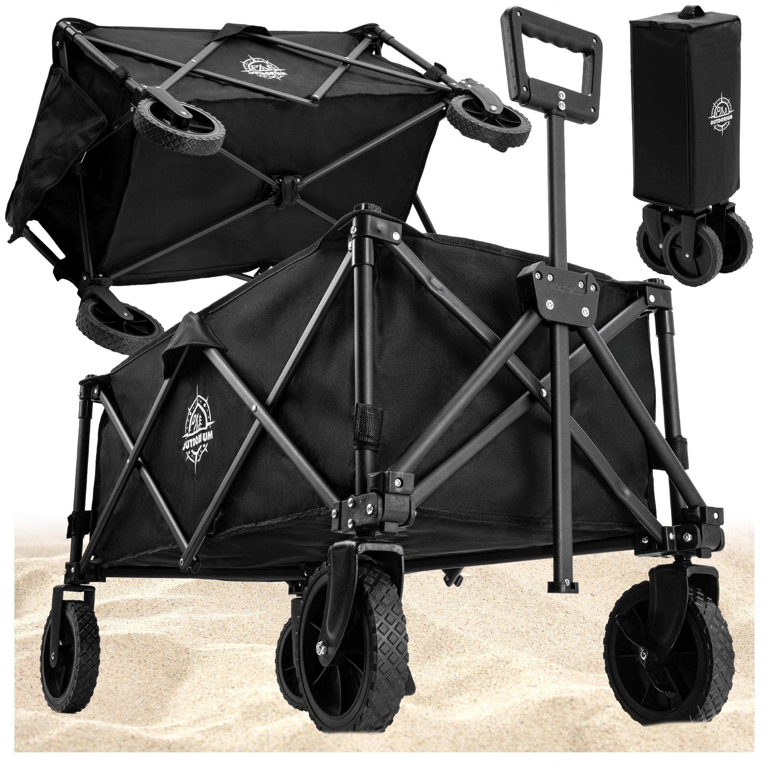 Garden Transport Hiking Trolley Folding with Handle Large
