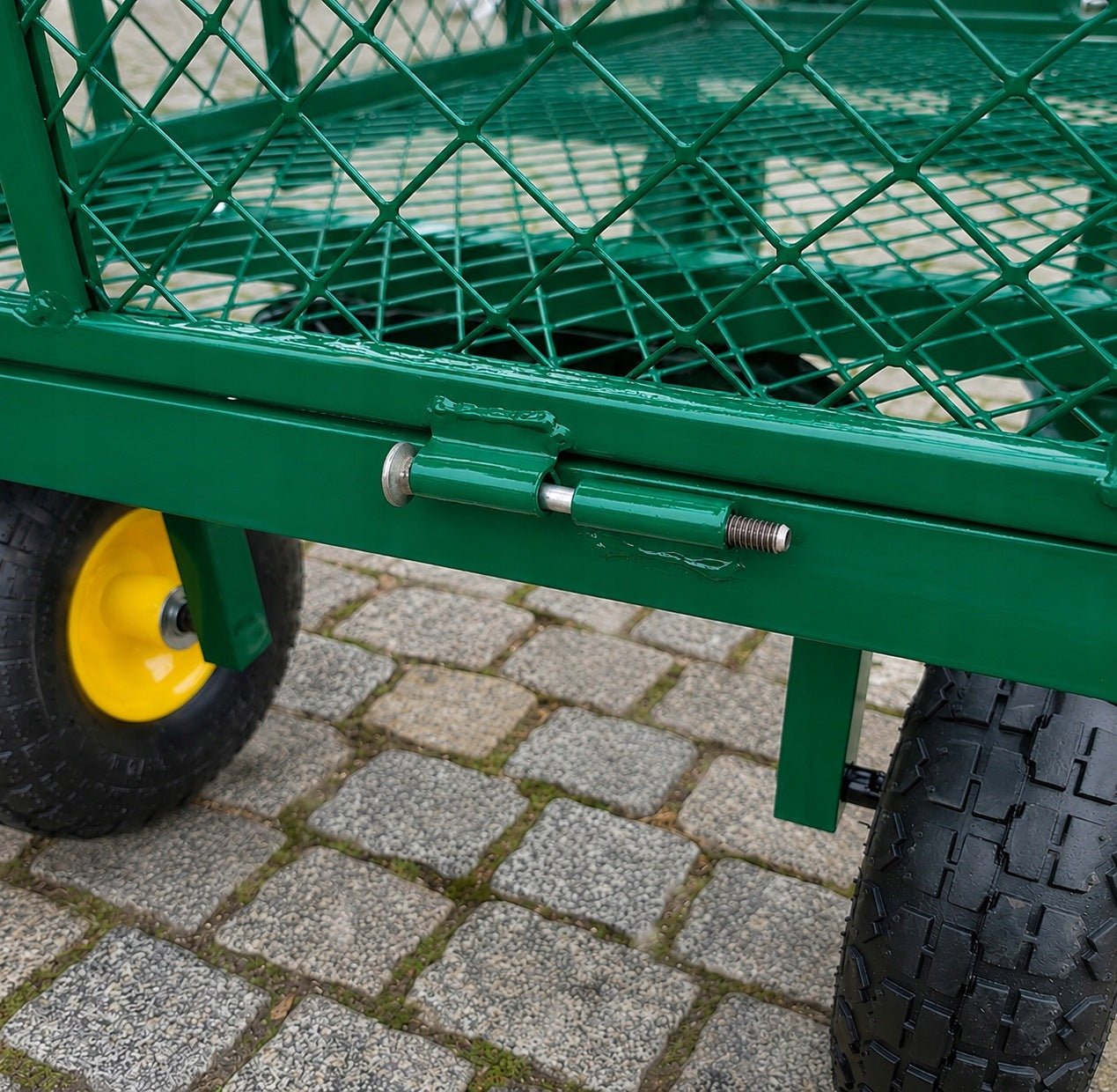 Garden Transport Trolley Large 102x52 cm High Sides Strong up to 350kg Capacity 220 l