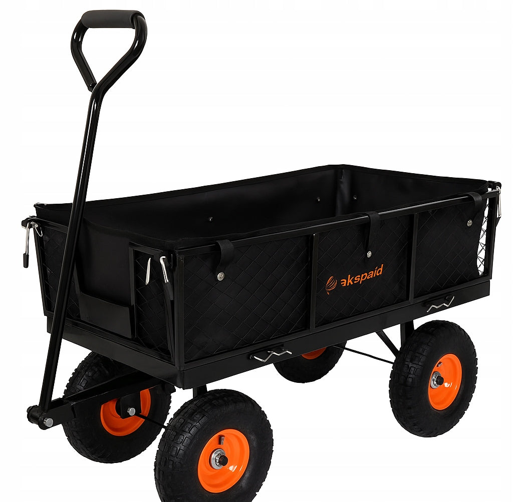 Garden Trolley Transport Trailer Folding LARGE up to 300kg black Manufacturer code WO02 CLASSIC czarny