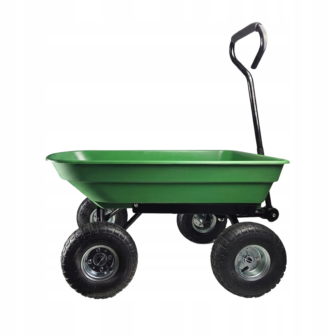 Garden Trolley Transport Wheelbarrow Dump Truck 350kg TC2155 Pumped Wheels Brand Higher