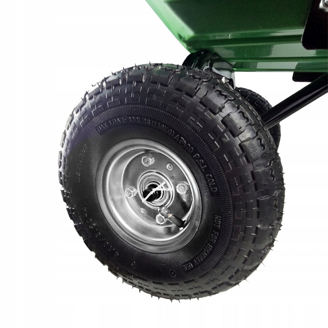 Garden Trolley Transport Wheelbarrow Dump Truck 350kg TC2155 Pumped Wheels Capacity 75 l