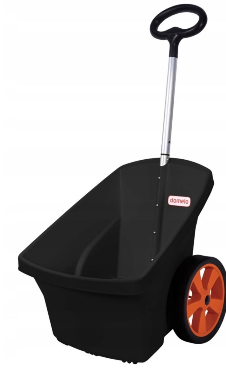 Garden Trolley Wheelbarrow Transporter Lightweight Strong Practical Hagsen 67l black