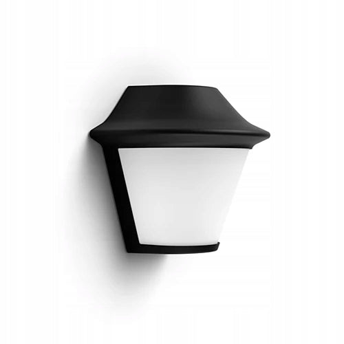 Garden Wall Lamp Outdoor Facade Lamp E27 IP44 Black Serres Philips Batteries included no