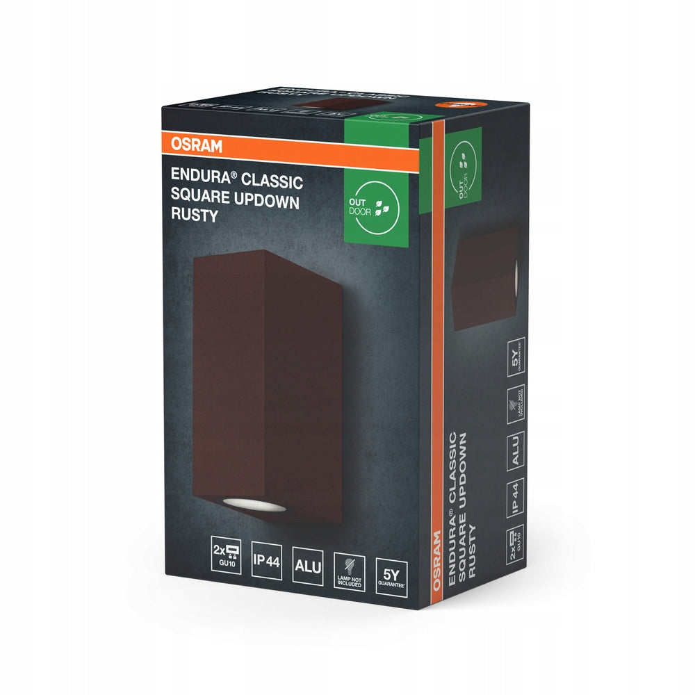 Garden Wall Lamp Outdoor Facade Lamp GU10 Brown IP44 Endura Osram Brand Osram