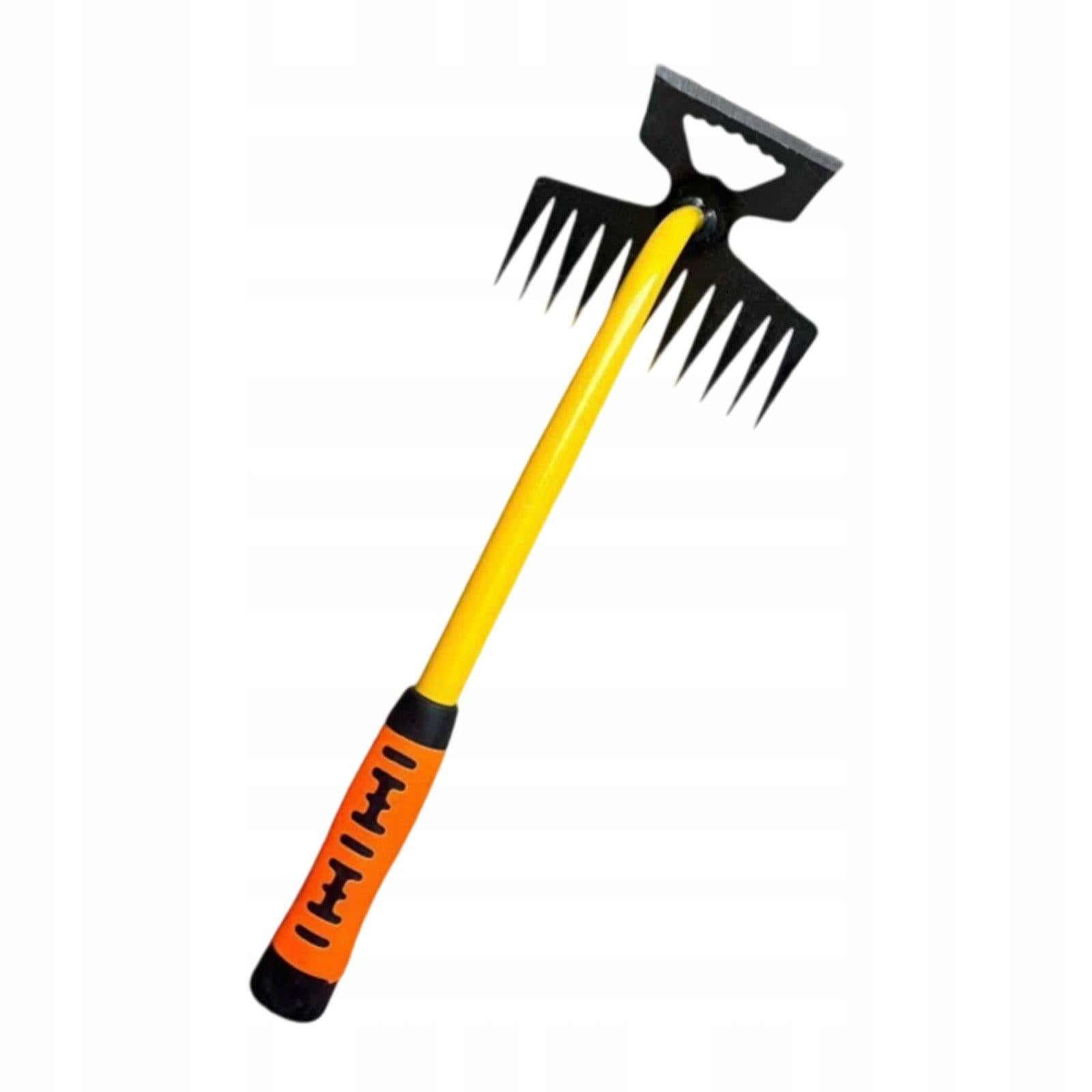 Garden Weeding Rake with Ergonomic Handle Heavy Duty Weeding Removal Rake
