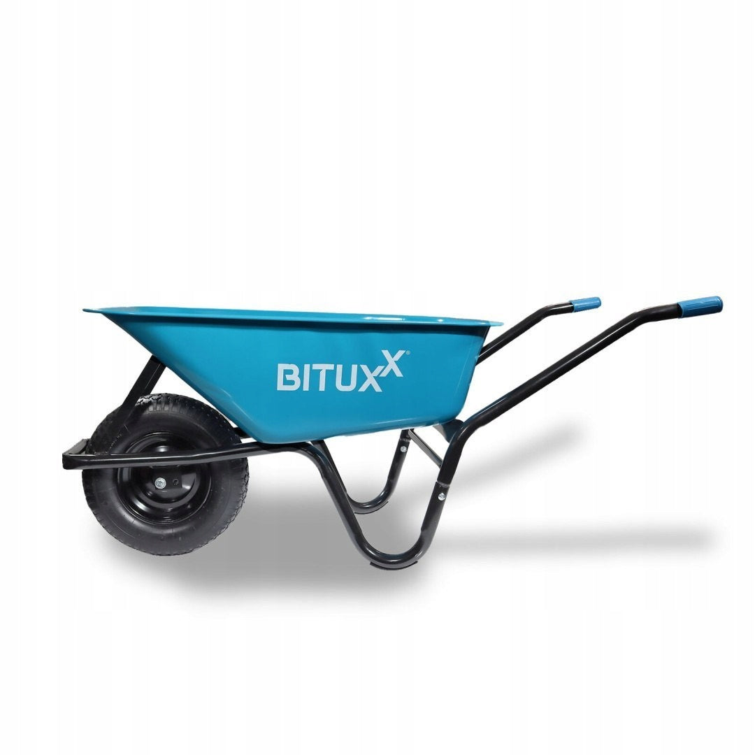 Garden Wheelbarrow Solid Wheelbarrow 100L Single Wheel Blue Strong 250kg Packaging status original