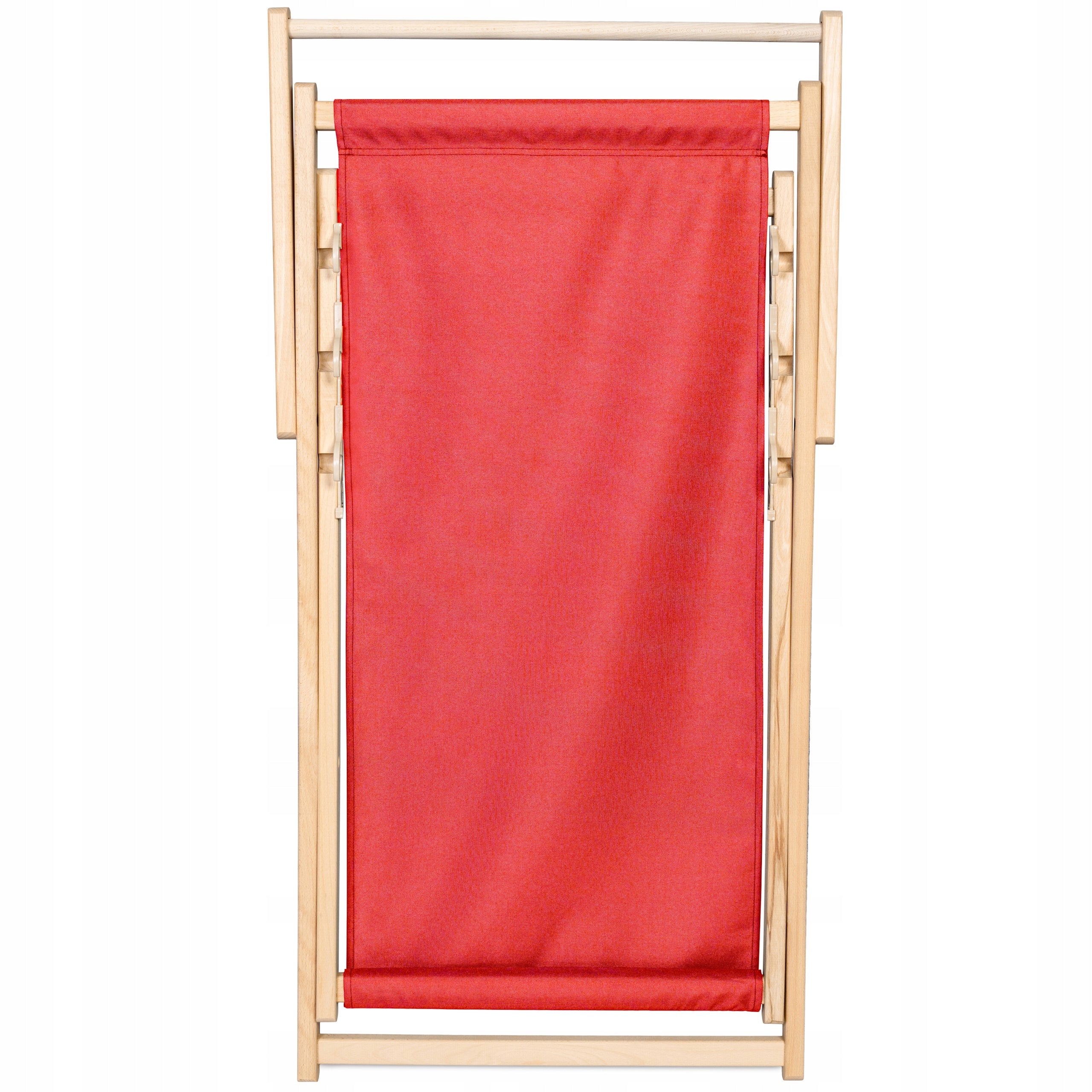 Garden Wooden Sun Lounger REINFORCED for Balcony Terrace COMFORTABLE [RED] Length (longer side) 120 cm