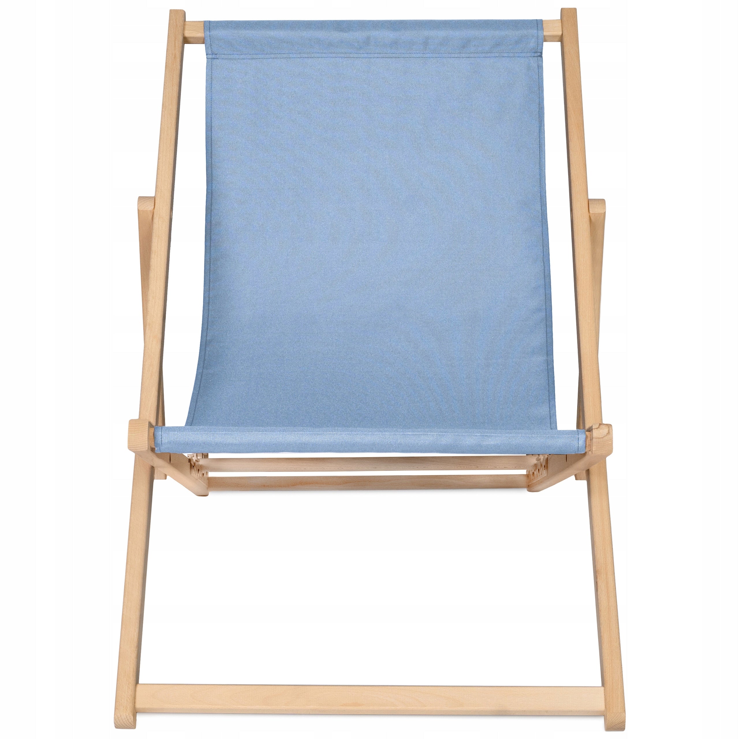 Garden Wooden Sun Lounger THICK SLATS for Balcony Garden FOLDING [GRAY] Manufacturer code szary