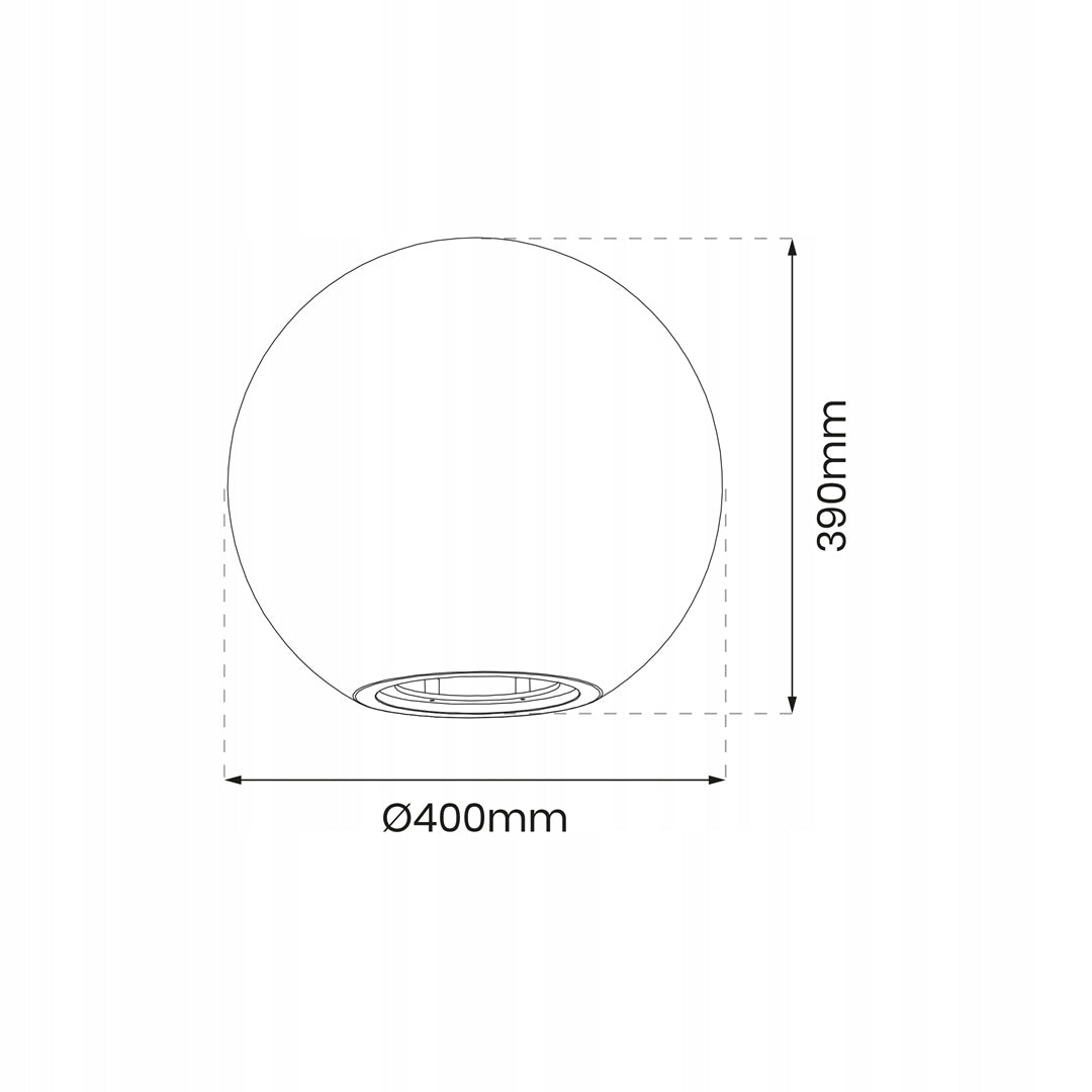 Garden ball 38cm solar decorative for garden XXL large solar lamp Product height 38 cm