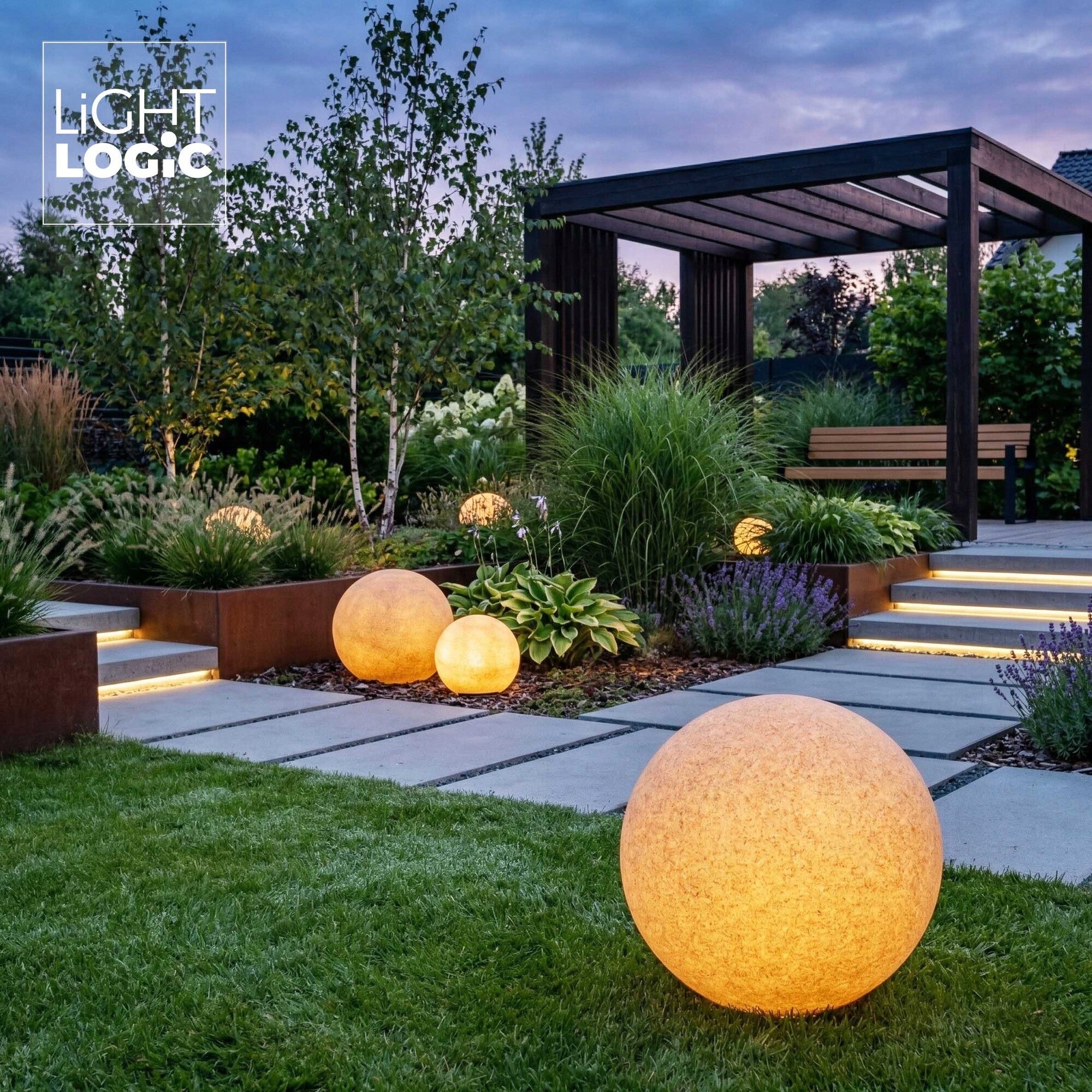 Garden ball LL BELO 20 T E27 outdoor IP65 20cm terracotta Manufacturer code 66911