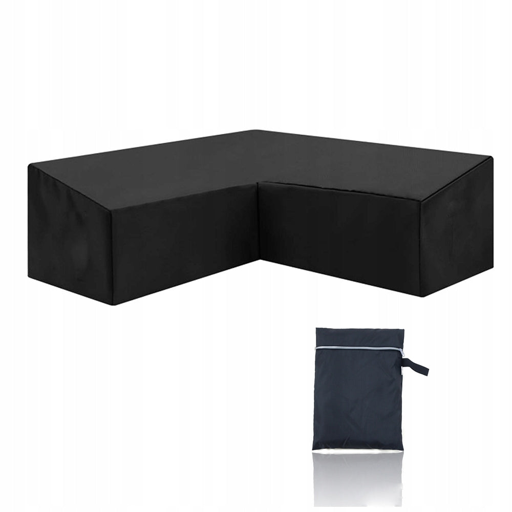 Garden cover for bench black 250 x 250 x 100 cm