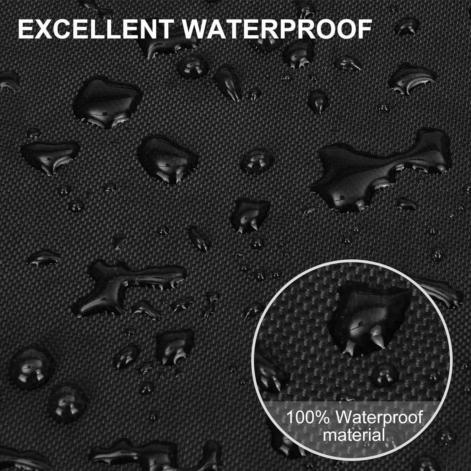 Garden cover for set 185 x 90 x 74 cm black waterproof Packaging status original