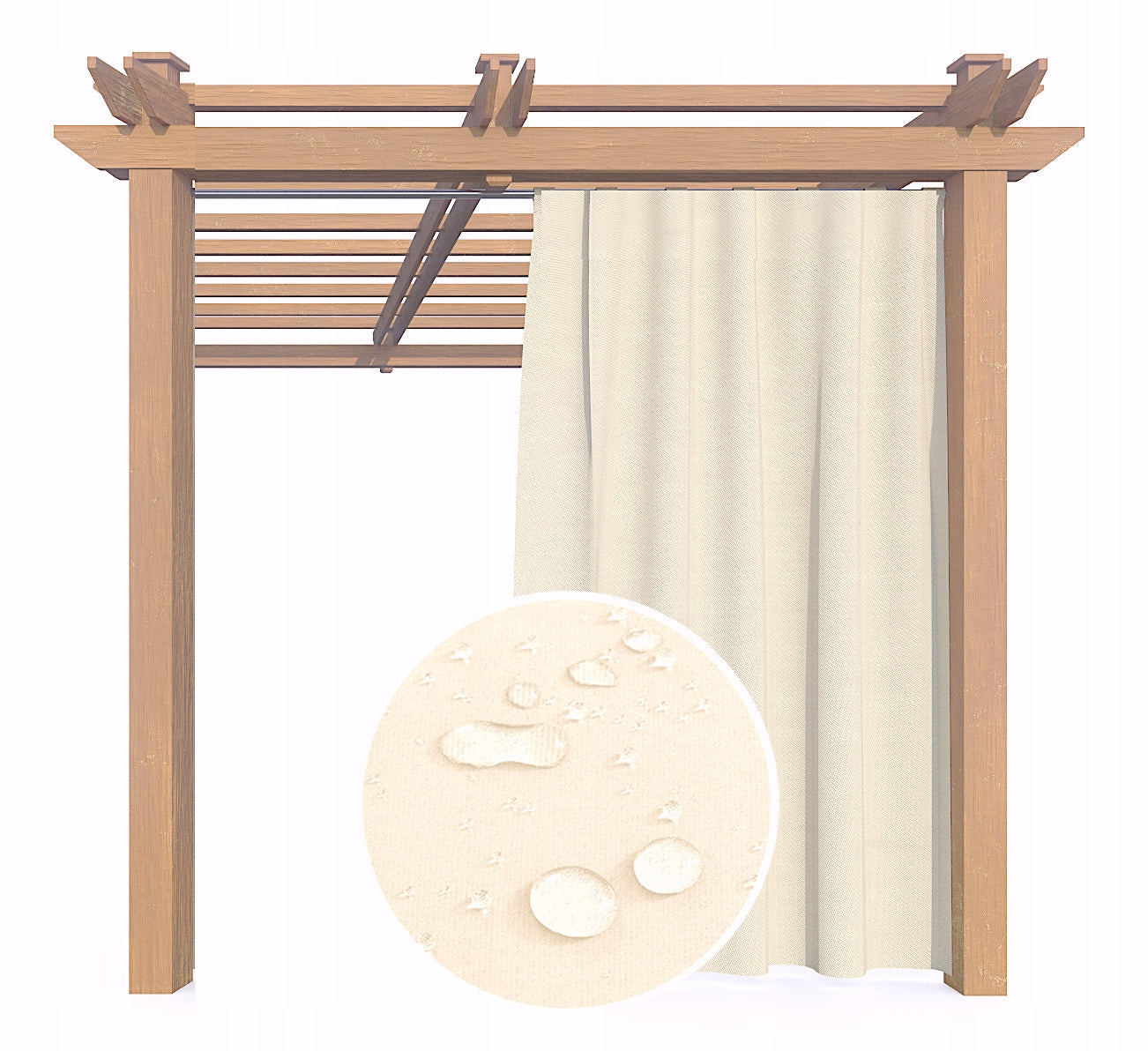 Garden curtain terrace waterproof 220x155 Manufacturer Home Deko