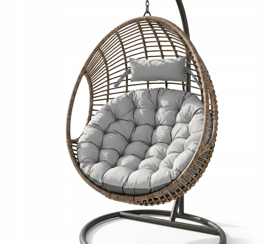Garden cushion 120x90 cm for armchair hanging stork nest cocoon chair Pillow length 120 cm