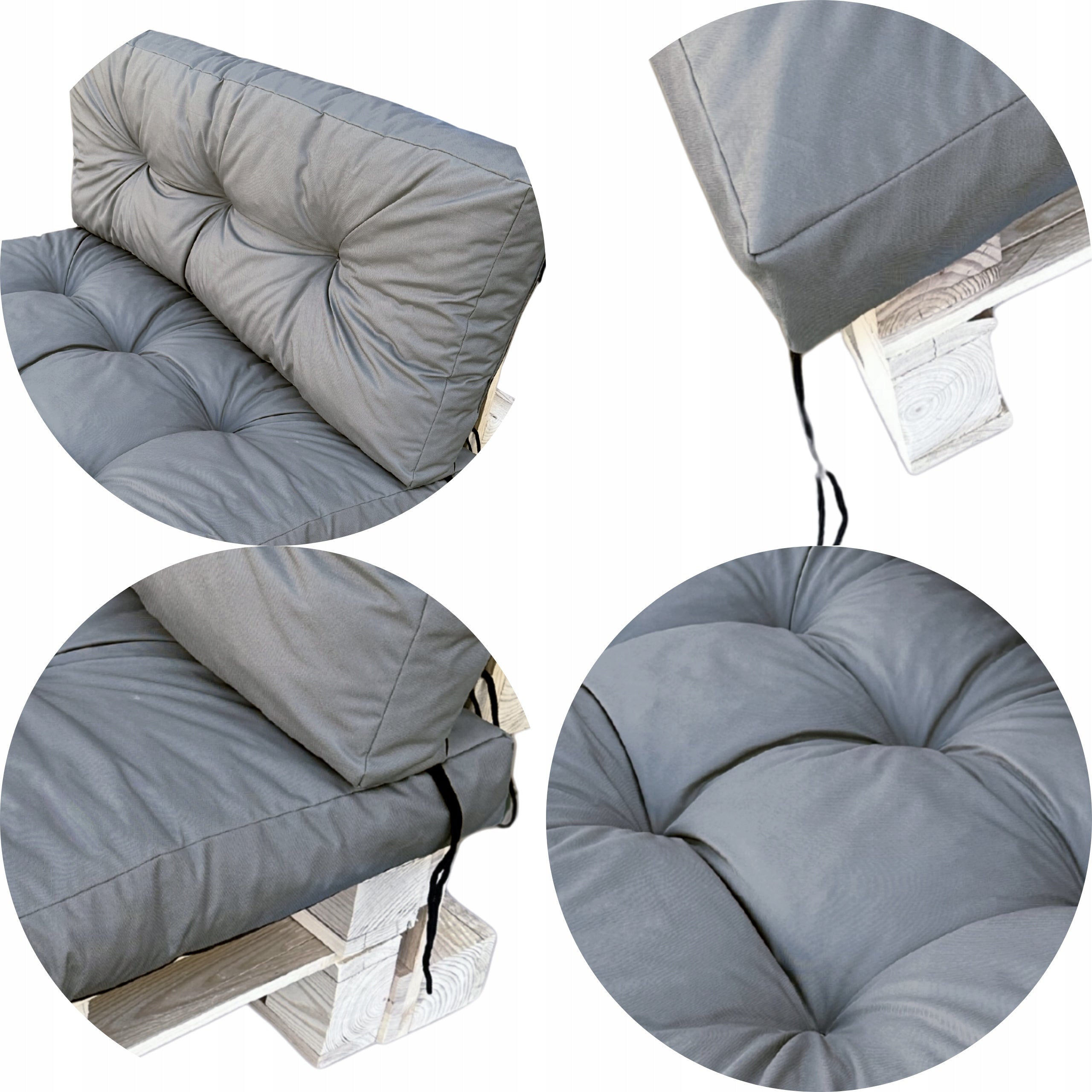 Garden cushions for pallets 120x80 + 120x40 waterproof seat + backrest Manufacturer no brand