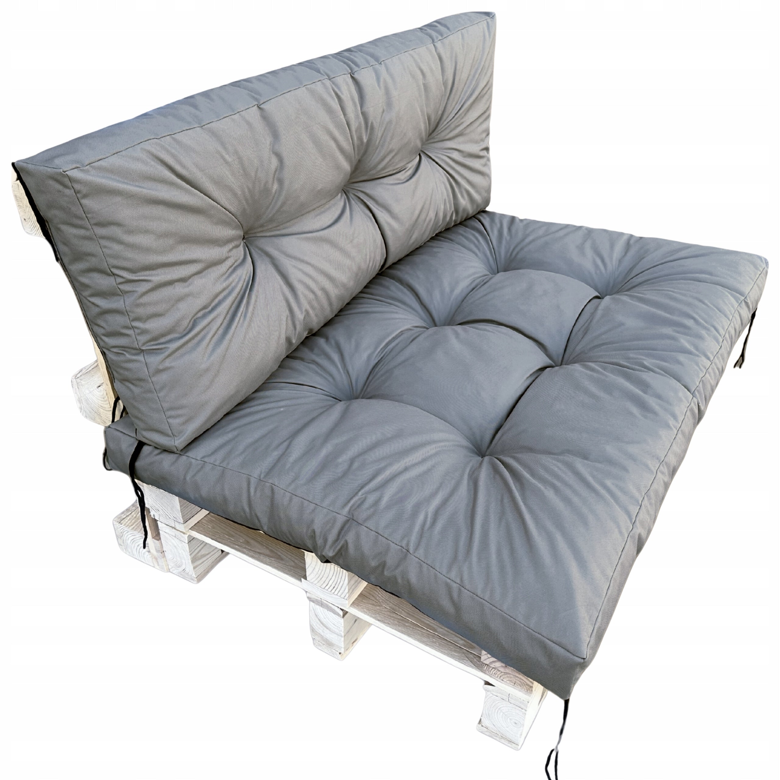 Garden cushions for pallets 120x80 + 120x40 waterproof seat + backrest