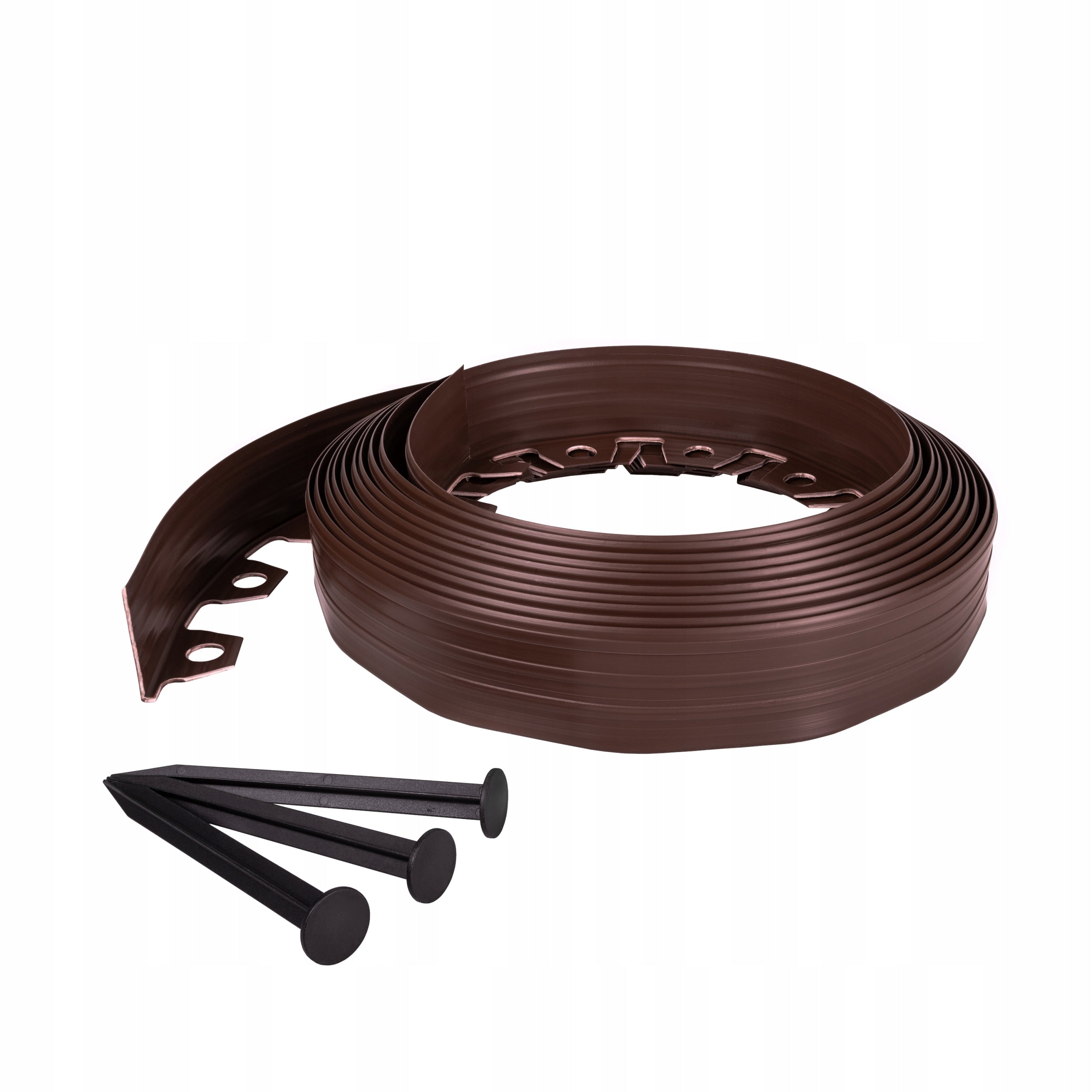Garden edging lawn plastic 10m Brown 6cm Manufacturer Edger