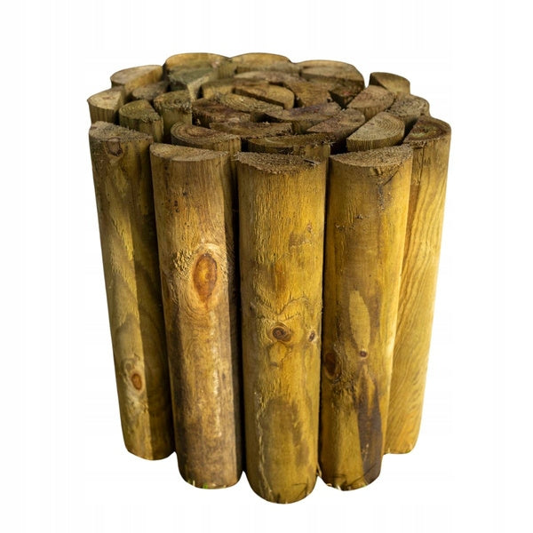 Garden edging palisade - Rollborder rolled Complex - fence 2 m x 30 cm Material wood