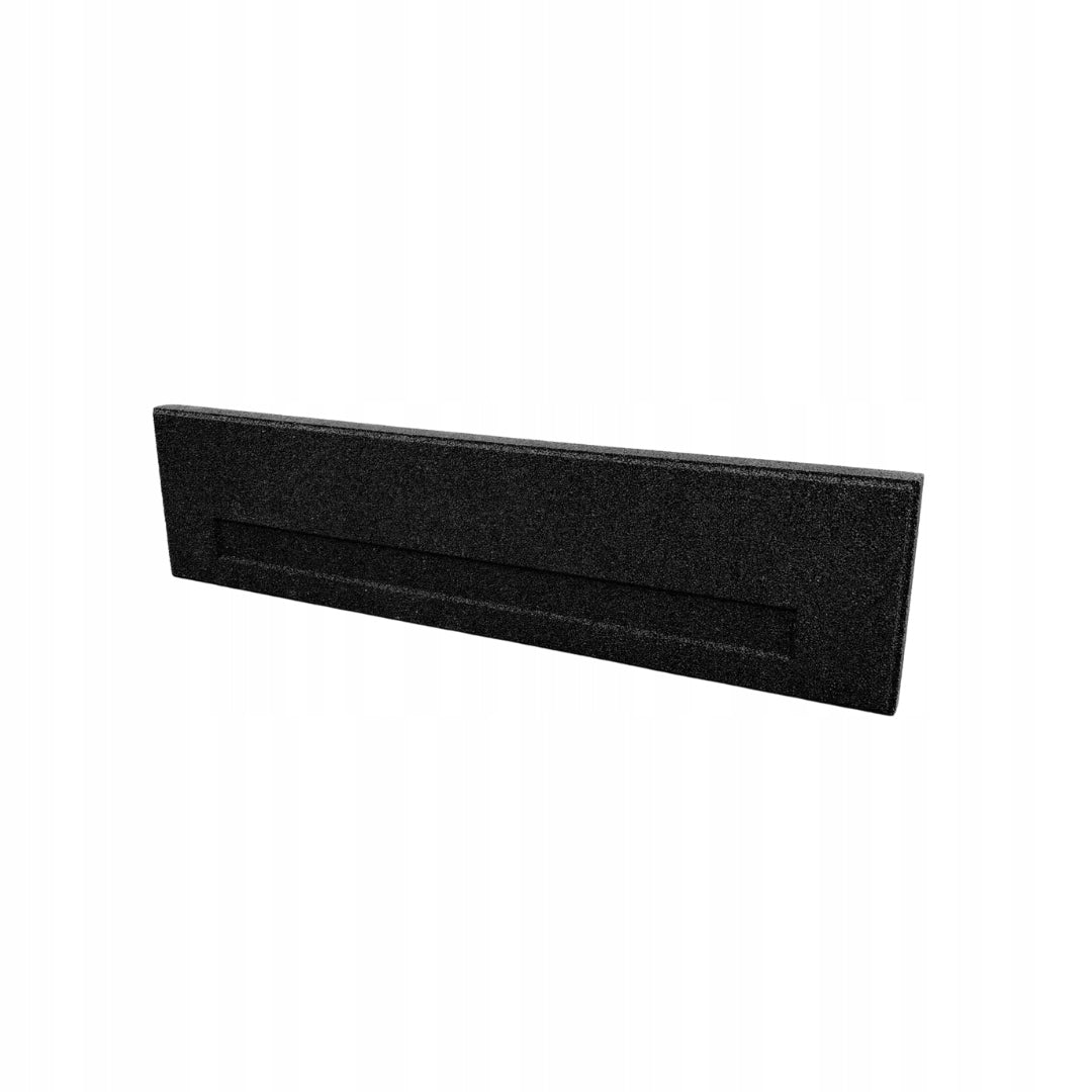 Garden edging rubber 100 cm x 25 cm black