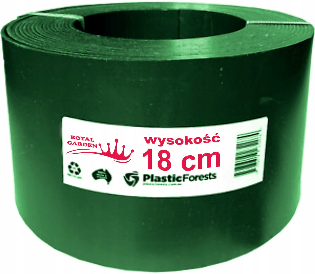 Garden edging straight PVC height 18cm x 10 meters