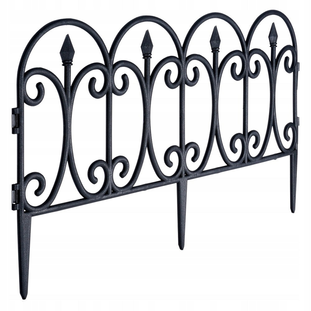 Garden fence Vilde black 60x33 cm 4 pcs. edging discounts Original Manufacturer Vilde