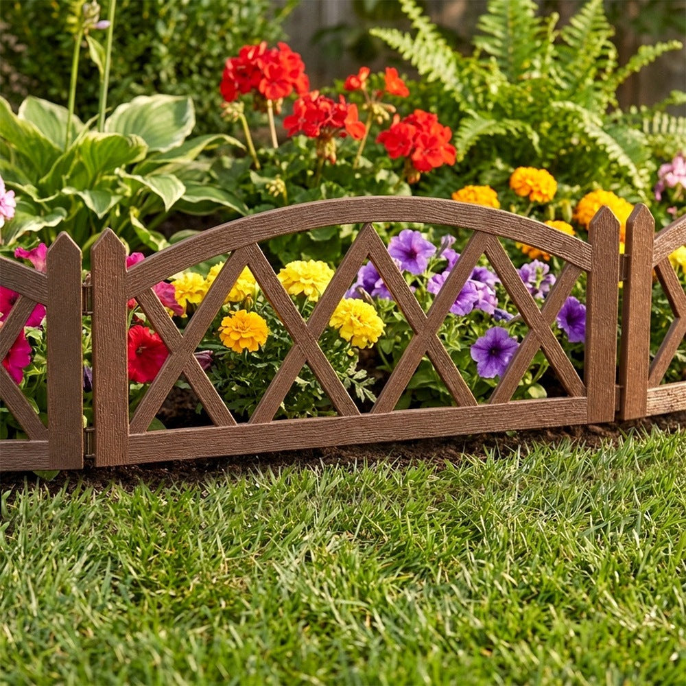 Garden fence brown 57x25 cm 12 pcs. Manufacturer code 5900670129740