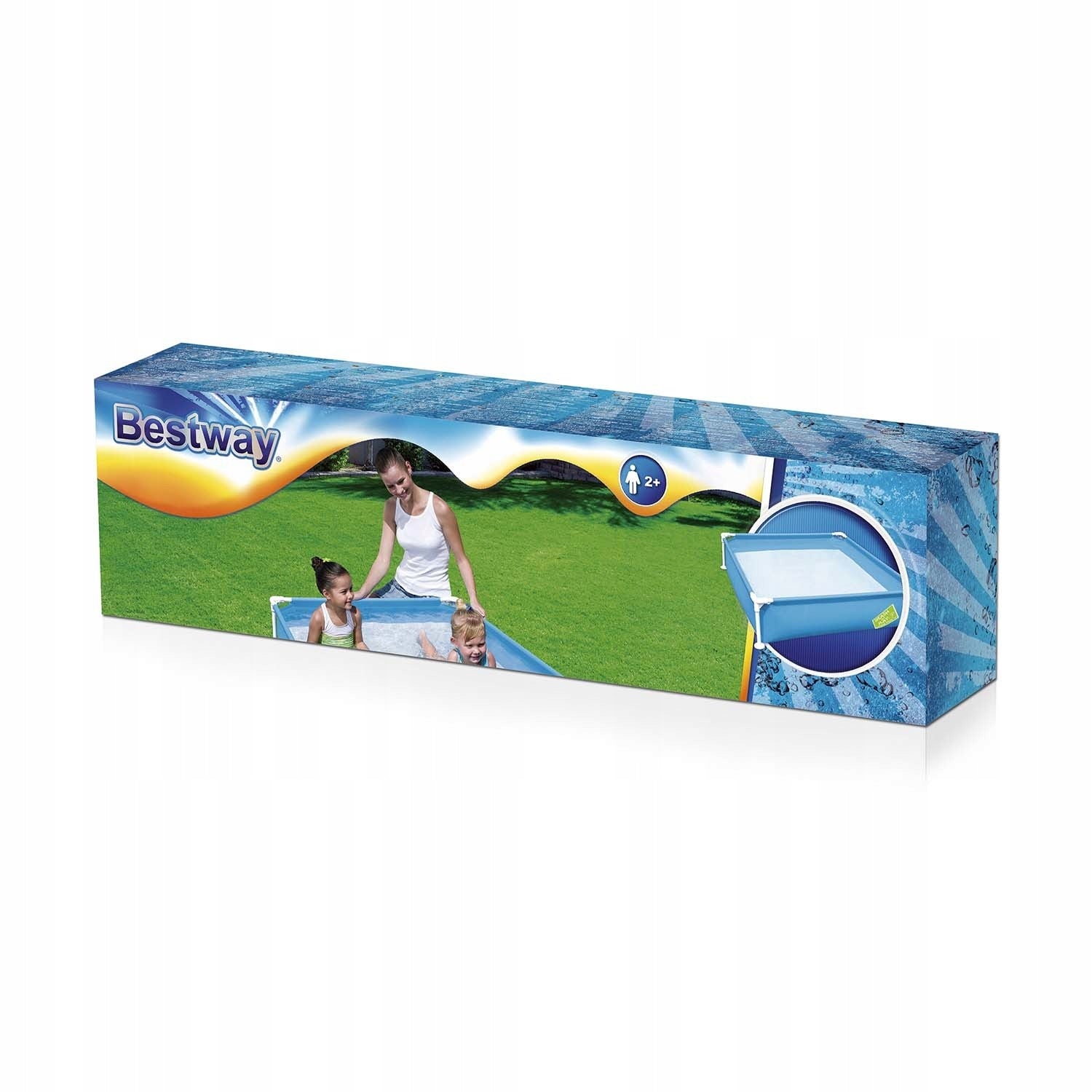 Garden frame pool BESTWAY 122/122/30 cm square LARGE SWIMMING POOL Brand Bestway
