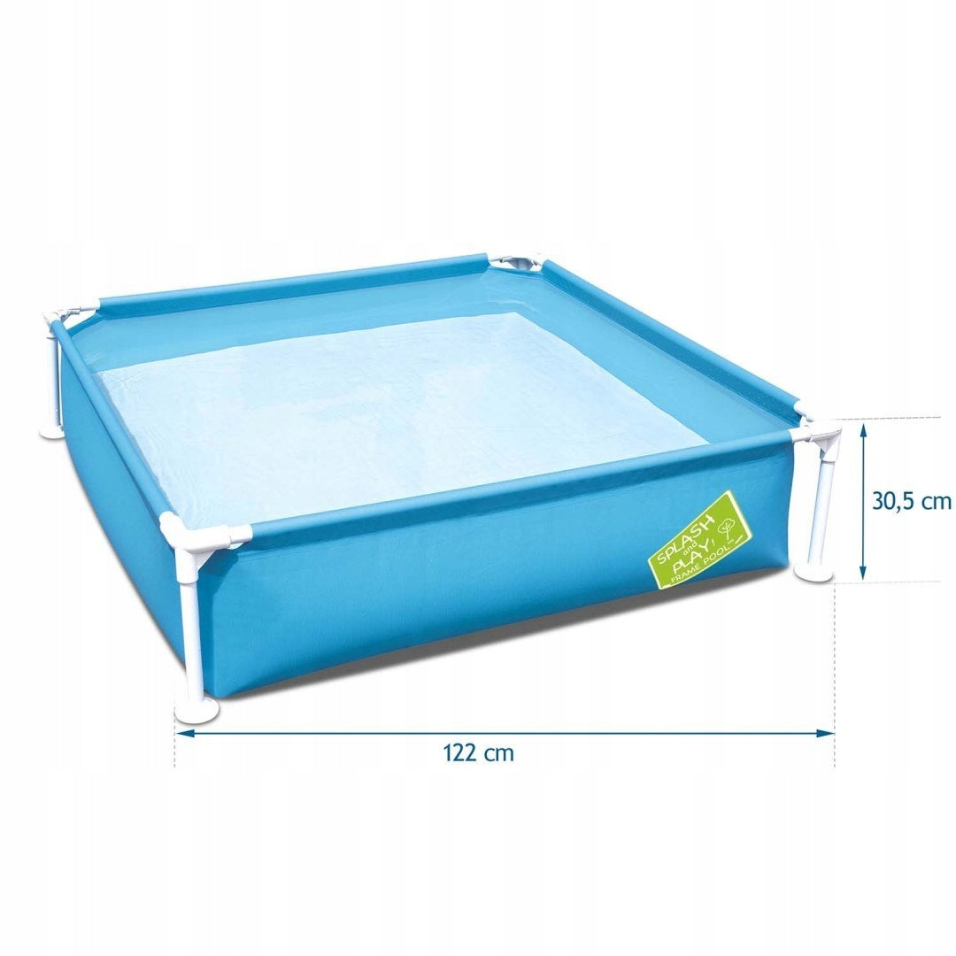 Garden frame pool BESTWAY 122/122/30 cm square LARGE SWIMMING POOL Manufacturer code 56217