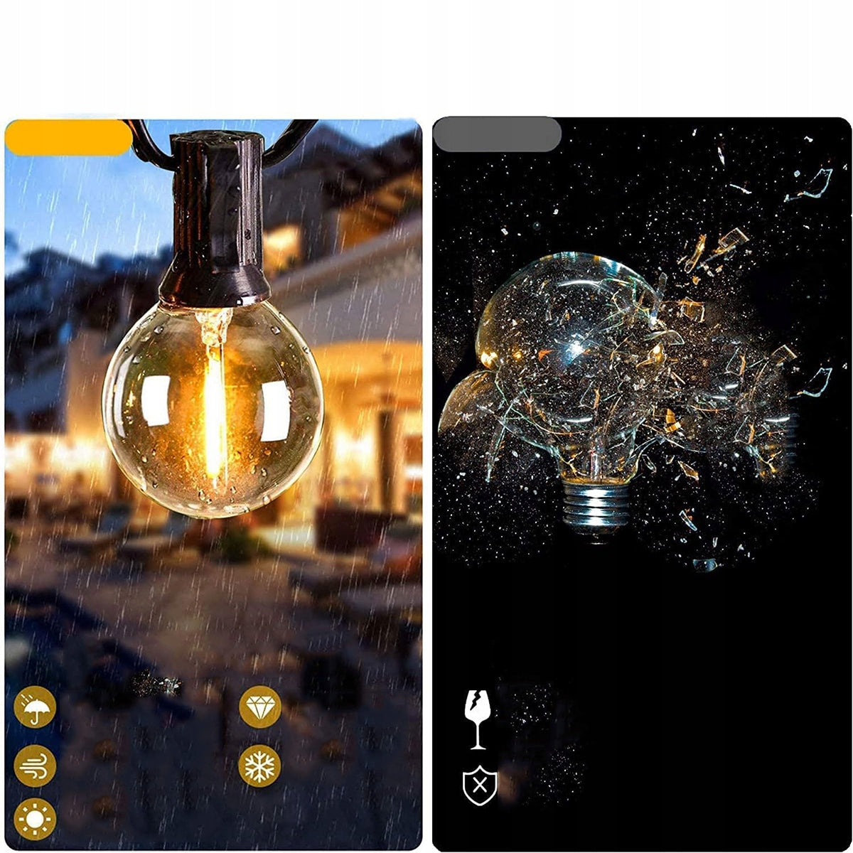 Garden garland 18m + 30 bulbs G40 LED waterproof Brand no brand