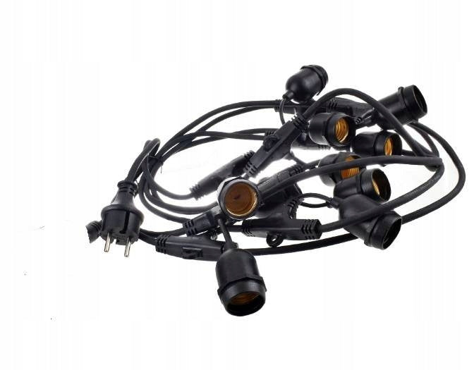 Garden garland 5m + 5pcs 8W G80 4000K bulb Globe diameter 8 cm