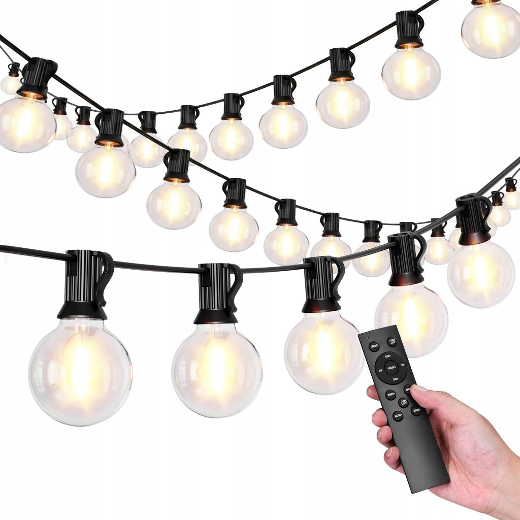Garden garland light chain 30 x LED 20m 9 modes garden lights 9W