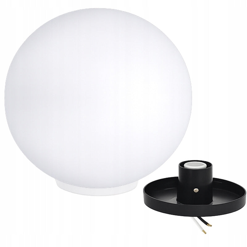 Garden lamp LED Ball driven 30 cm 230V for bulb E27 Color white