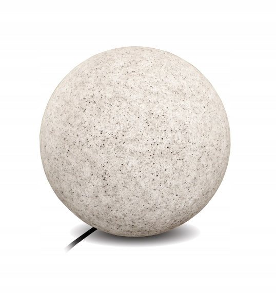 Garden lamp ball light E27 23cm gray IP65