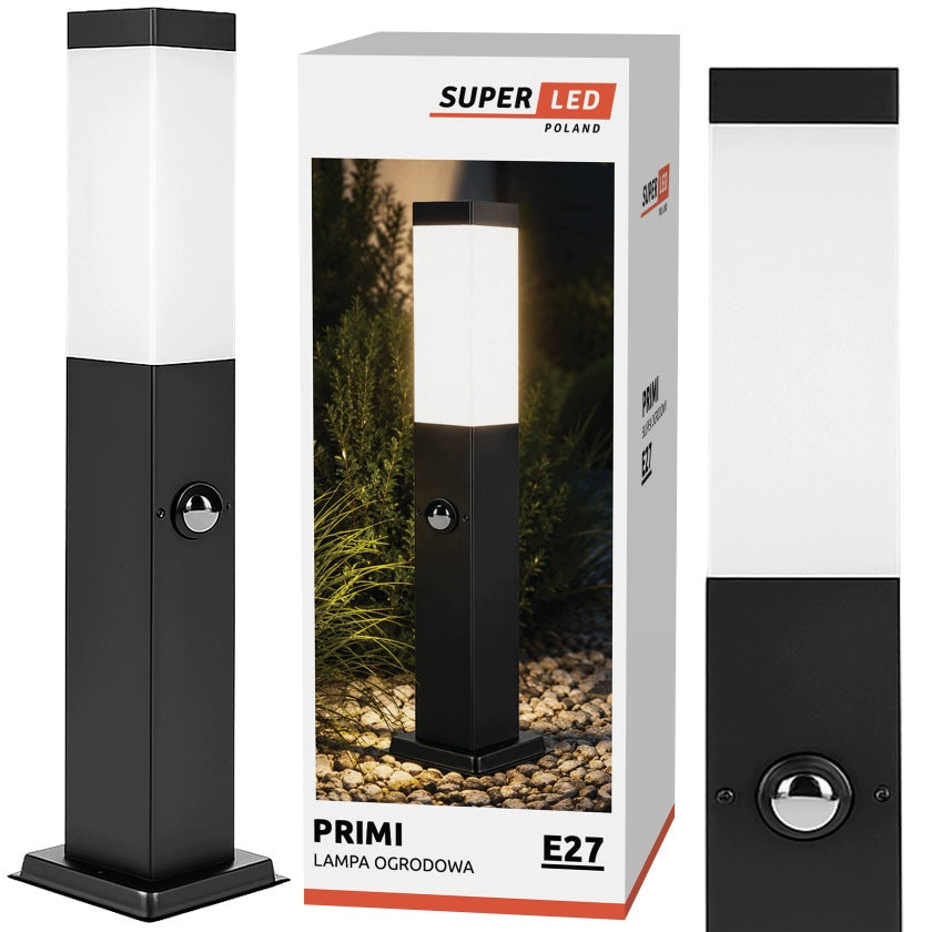 Garden lamp standing garden pole 45 cm E27 with a motion sensor