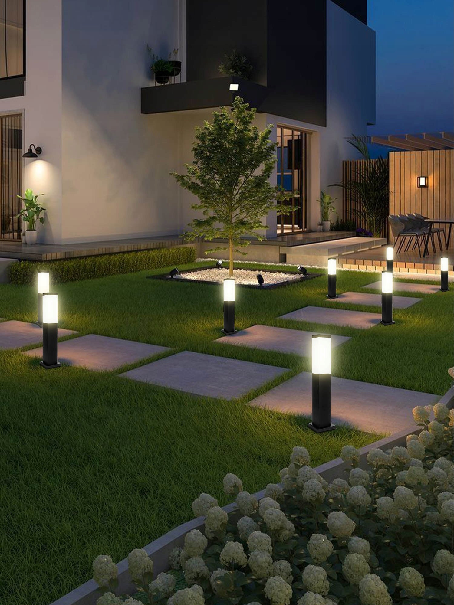 Garden lamp standing pole LED E27 45cm DECORATIVE BLACK socket Brand LEDLUX
