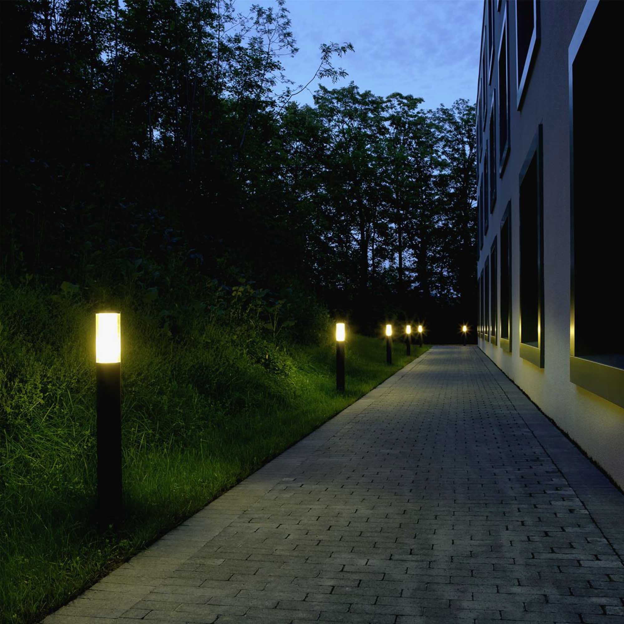 Garden lamp standing pole LED E27 45cm DECORATIVE BLACK socket Collection słupek lampa
