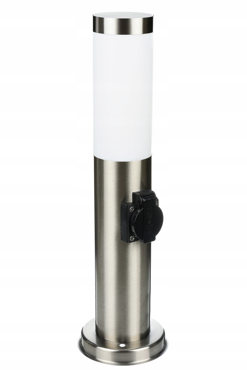 Garden lamp standing pole for LED E27 45cm DECORATIVE INOX Socket Manufacturer code LX-710 INOX 45cm GNIAZDKO
