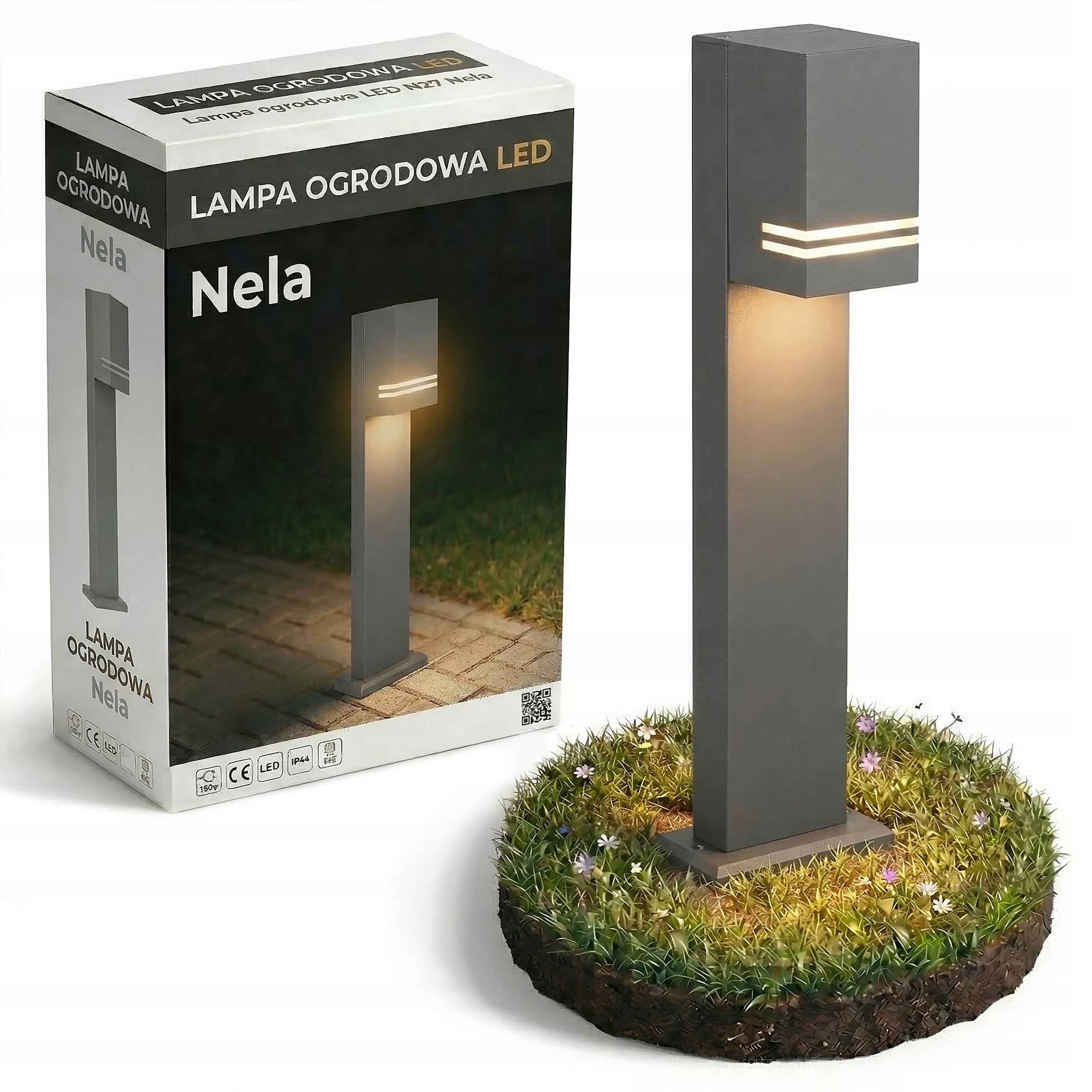 Garden lamp standing post 50cm outdoor GU10 IP44 LED black