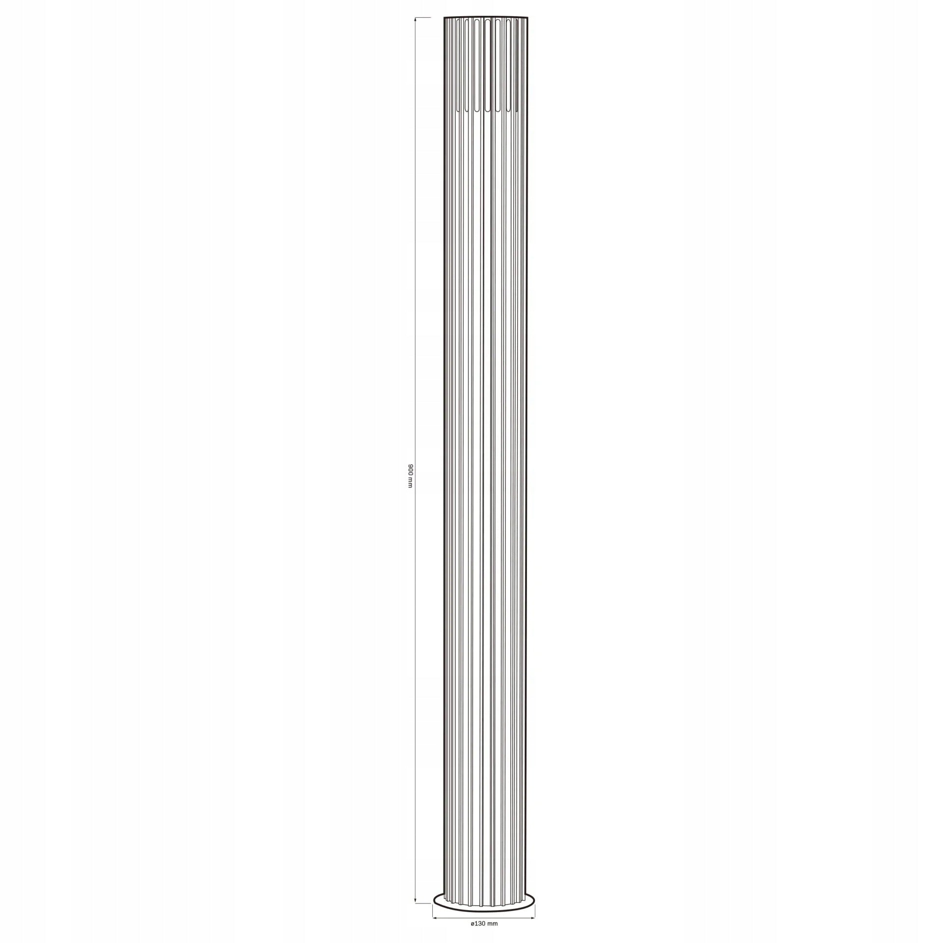 Garden lamp standing post KUUSAMO 90cm E27 graphite IP54 Goldlux Product height 90 cm