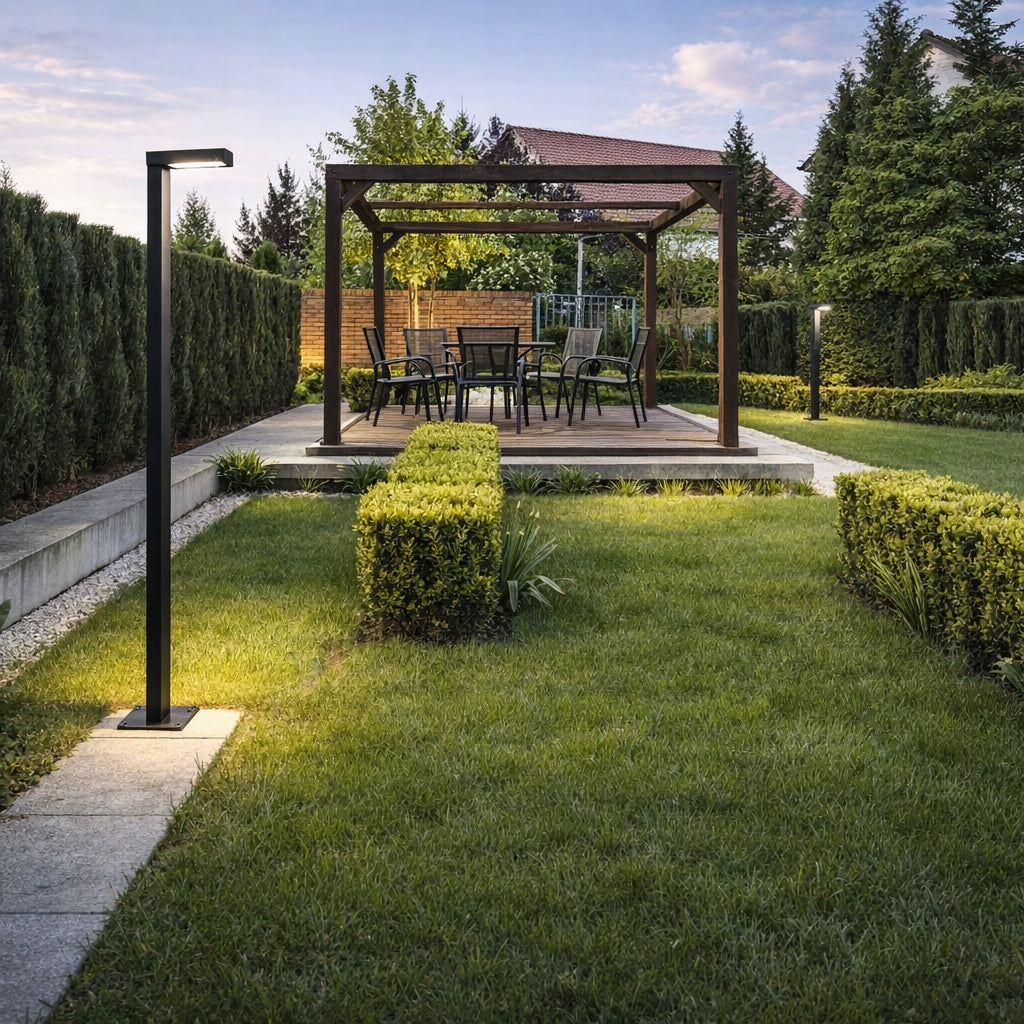 Garden lamp standing post POLE LANTERN 250cm outdoor 4000K LED Thread type built-in LED source