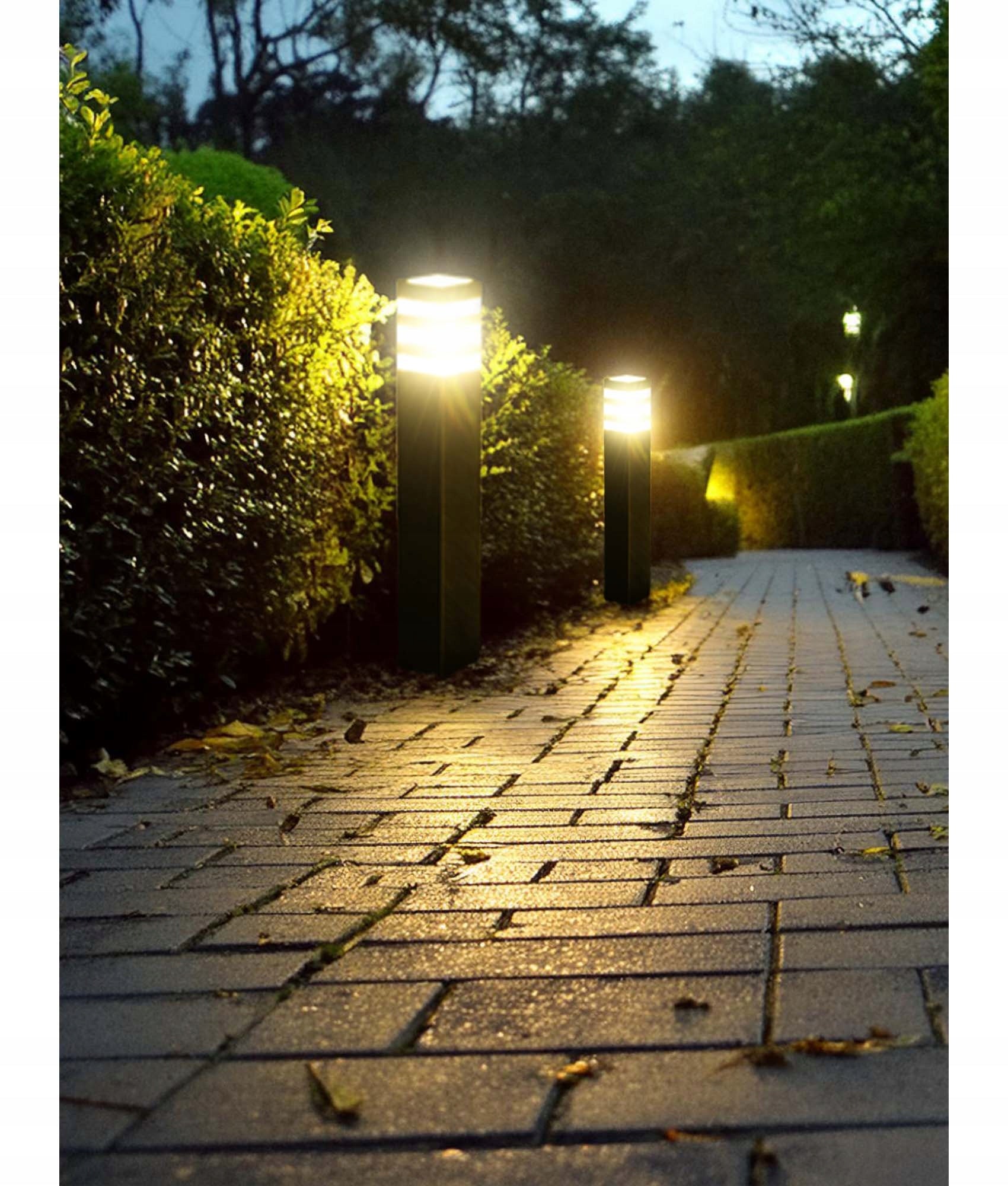 Garden lamp standing post for LED E27 60cm DECORATIVE BLACK Product height 60 cm