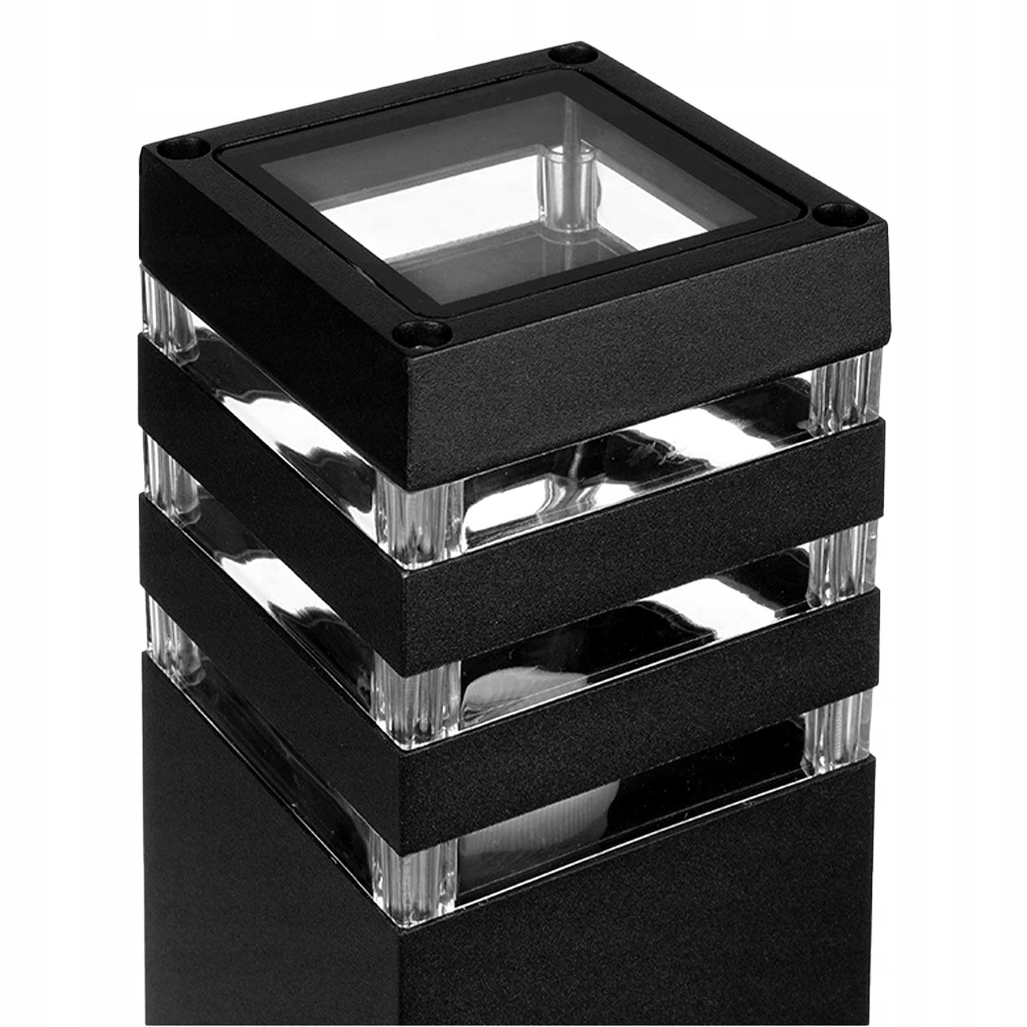 Garden lamp standing post for LED E27 80cm DECORATIVE BLACK Product height 80 cm