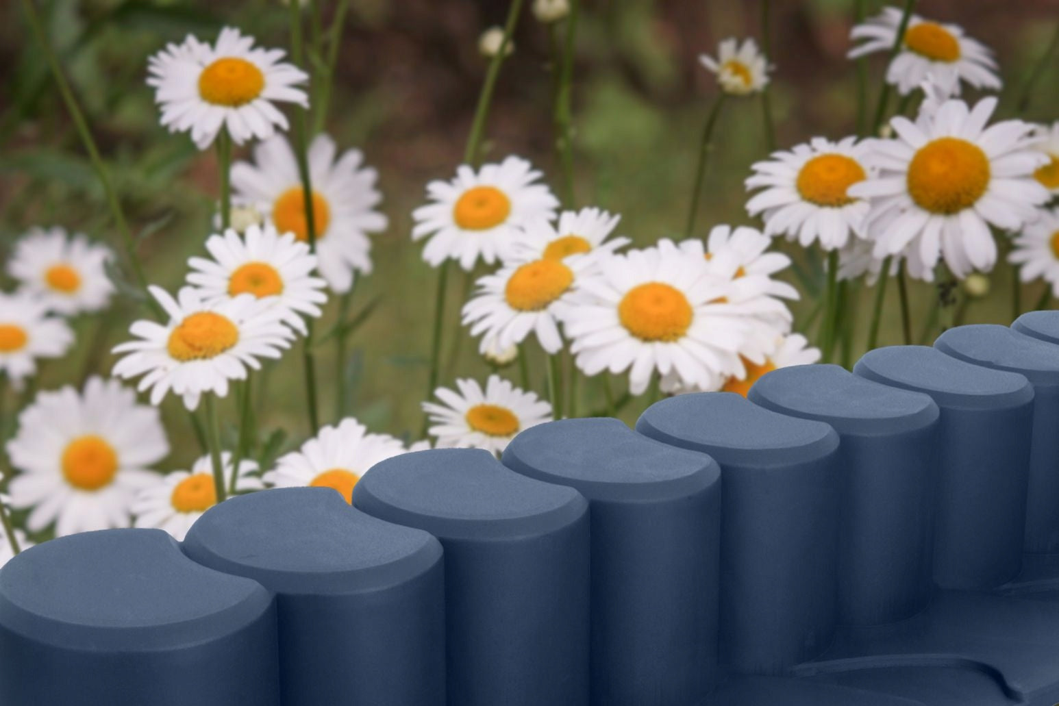 Garden palisade edging curbstone 4,1 meters anthracite border with inrun Manufacturer code 3179