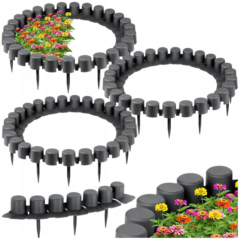 Garden palisade grey 55 cm 12 pcs.
