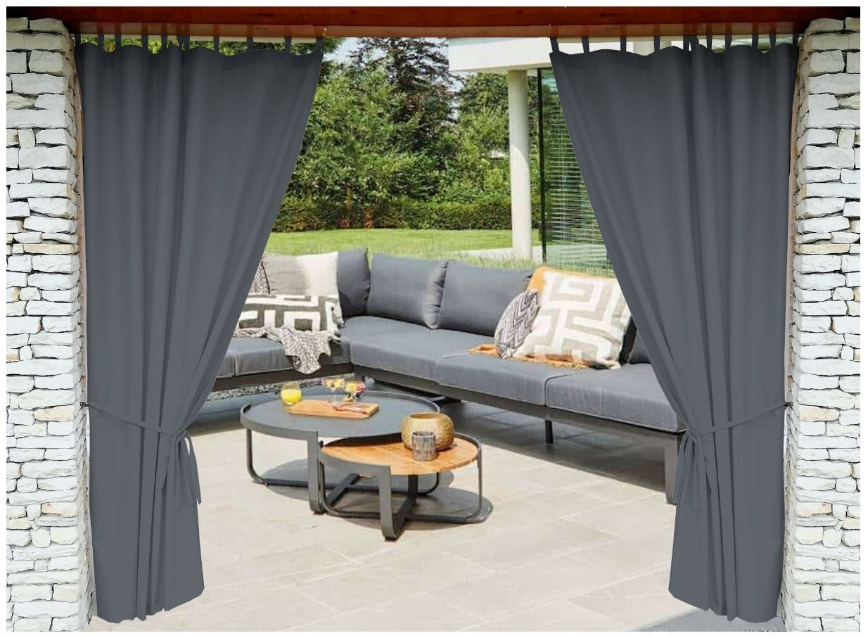 Garden patio curtains for gazebo LONG VELCRO!! 155x270 COLORS