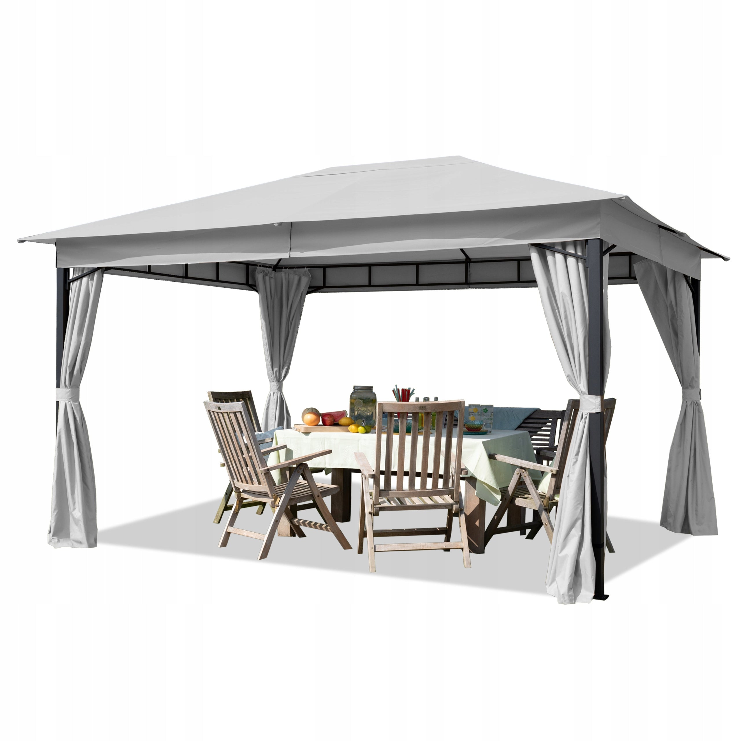 Garden pavilion 3x4 m Sunset Classic grey