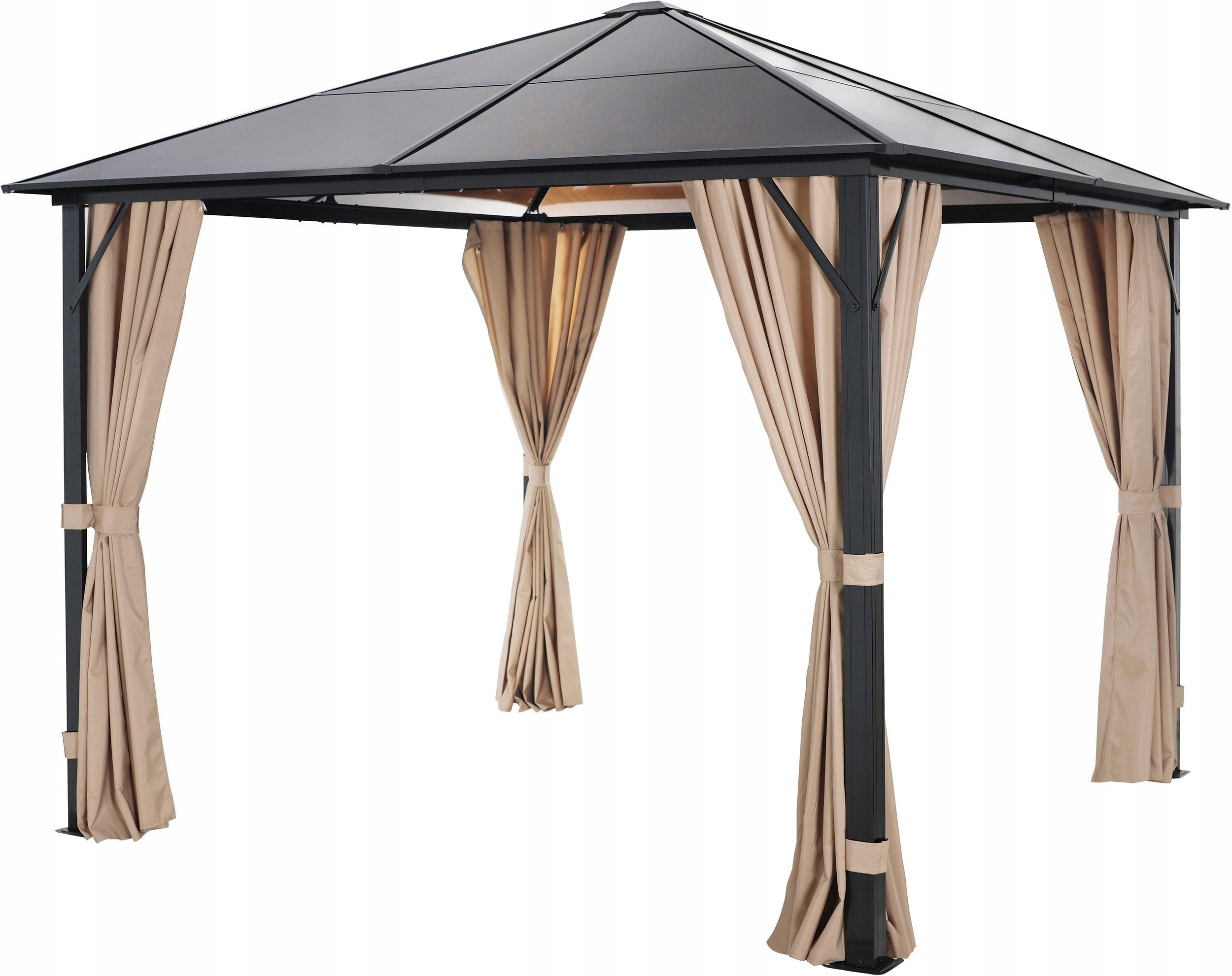 Garden pavilion Aruba Konifera 300x300cm anthracite polycarbonate roof Manufacturer code 93751508